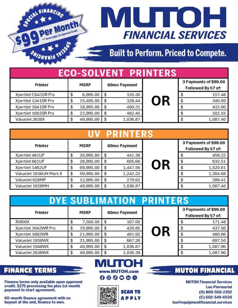 MUTOH 99 Special Financing Flyer 05.2025 P2